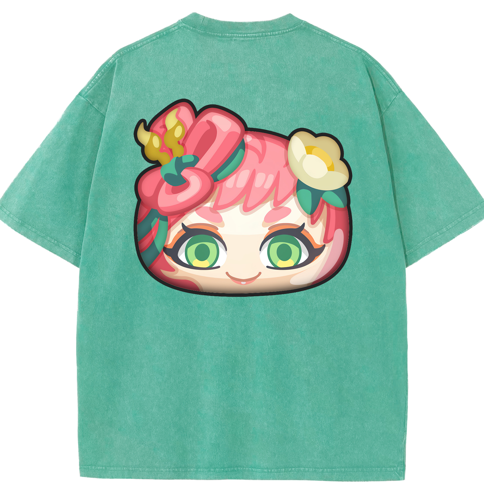 （画像用） 妖怪ウォッチ Yo-kai Watch 綿100% ヴィンテージ風 半袖Tシャツ（背面プリント）